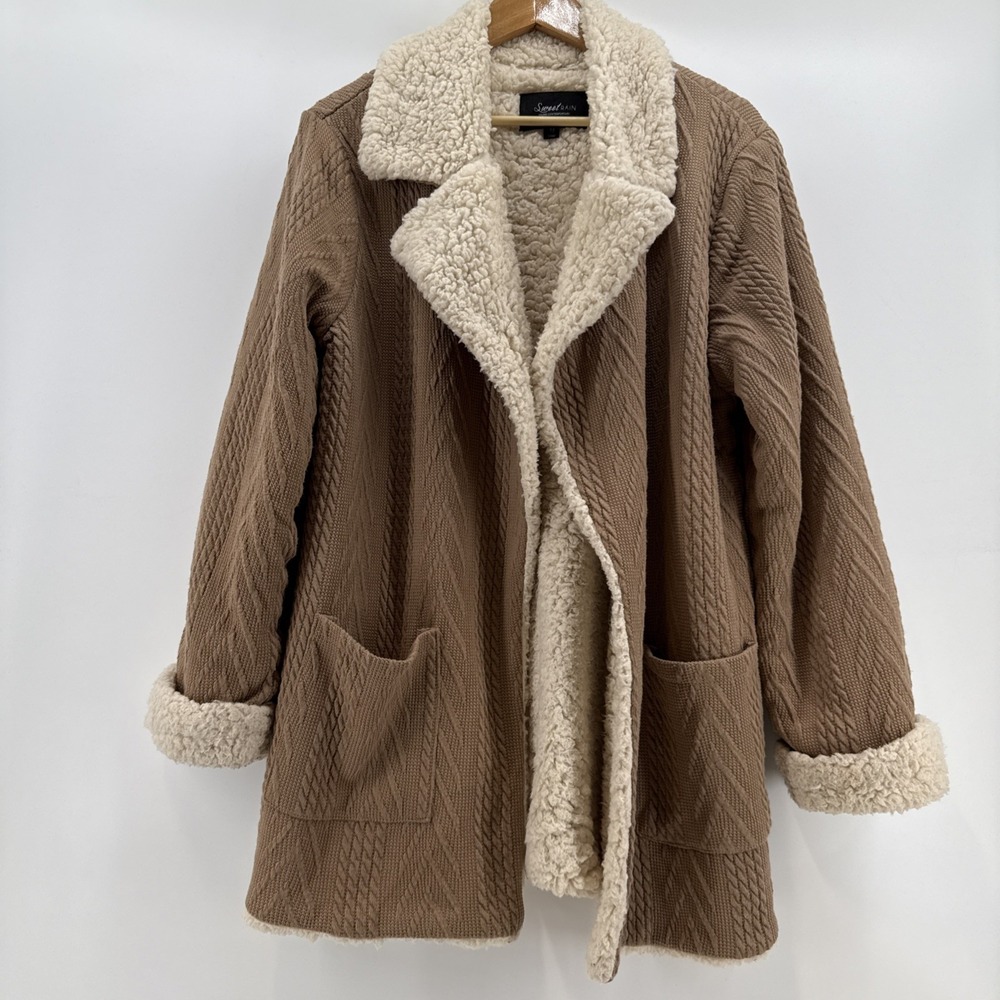Sweet Rain Young Contemporary Y2K Style‎ Jacket Sweater Overcoat Women's Medium